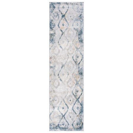 Safavieh 9 x 12 ft. Meadow 500 Contemporary Rectangle Area Rug Grey & Blue Gold MDW527F-9